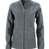 Ladies Workwear Fleece Jacket James & Nicholson - carbon/black