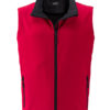 Ladies Promo Softshell Vest  James & Nicholson - red black