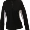 Ladies Running Shirt Langarm James & Nicholson - black/white