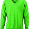 Men's V-Neck Pullover James & Nicholson - green